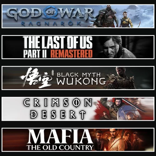  Ragnarök +TLOU2 +Wukong +Crimson +Mafia